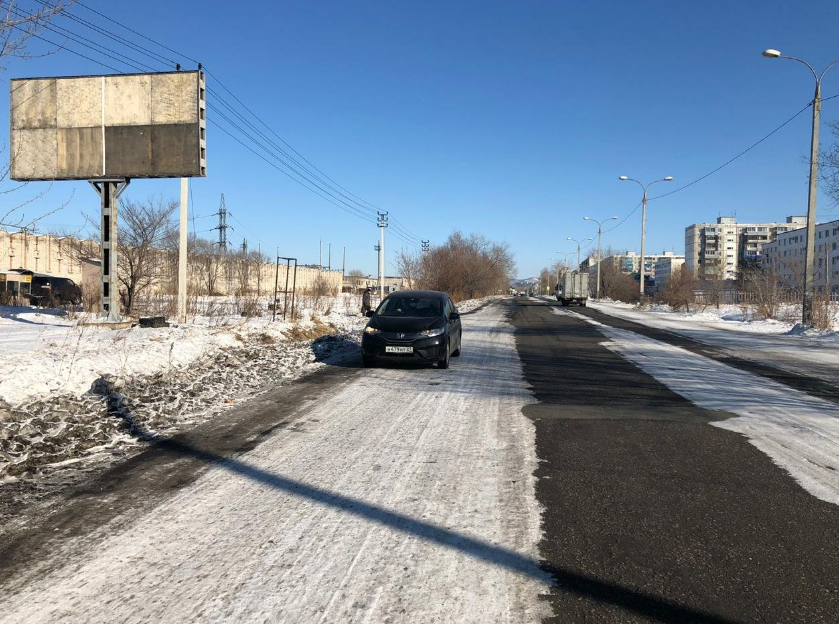 Фотография рекламного носителя, тип: Билборд 3x6, адрес: Магистральное ш., д.49, Комсомольск-на-Амуре, Хабаровский край, Россия. Сторона Б №1370359