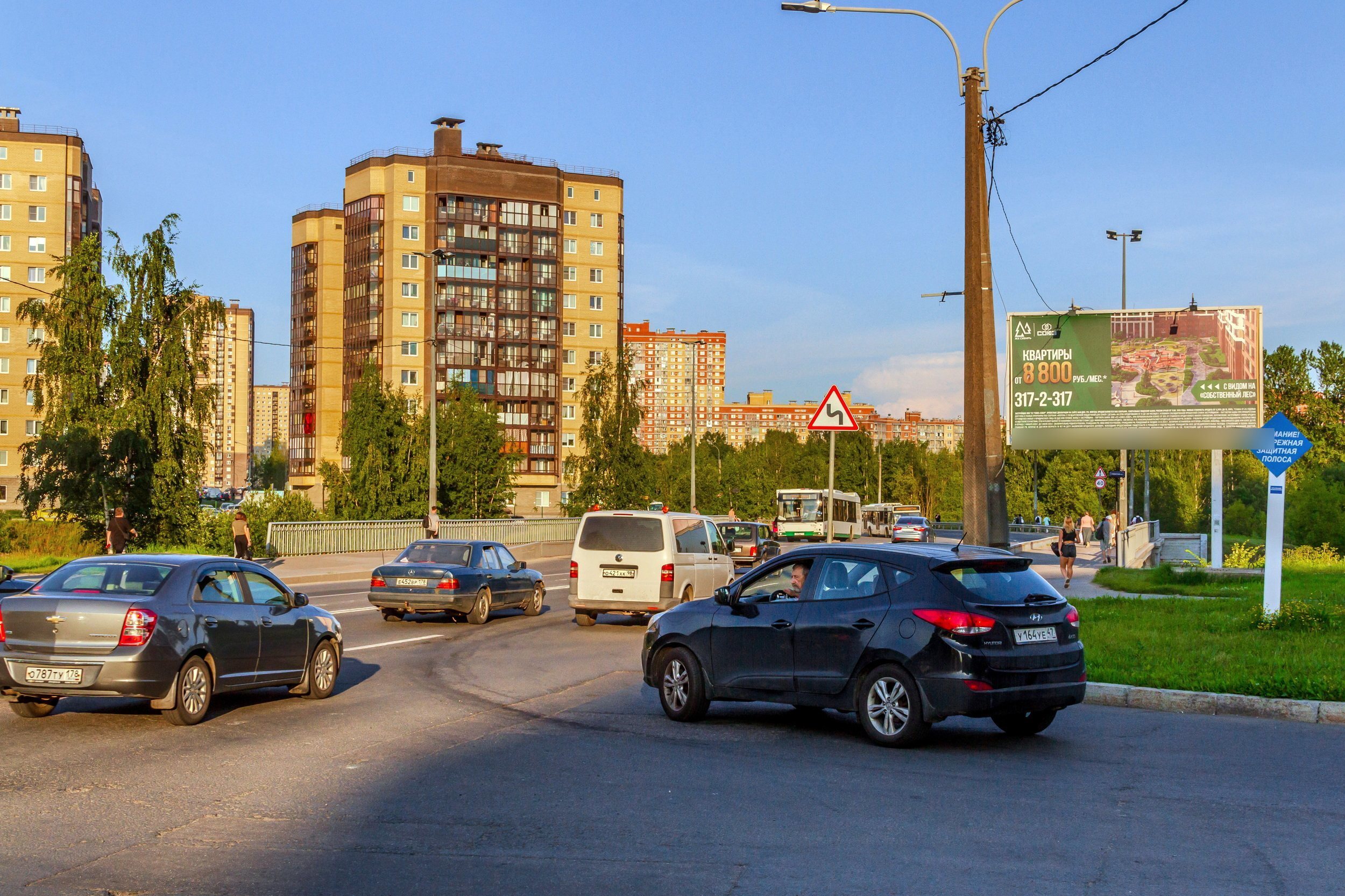 Фотография рекламного носителя, тип: Билборд 3x6, адрес: Шлиссельбургский пр-т., д.49 Х Славянки реки наб., Санкт-Петербург, Россия. Сторона А1 №658852