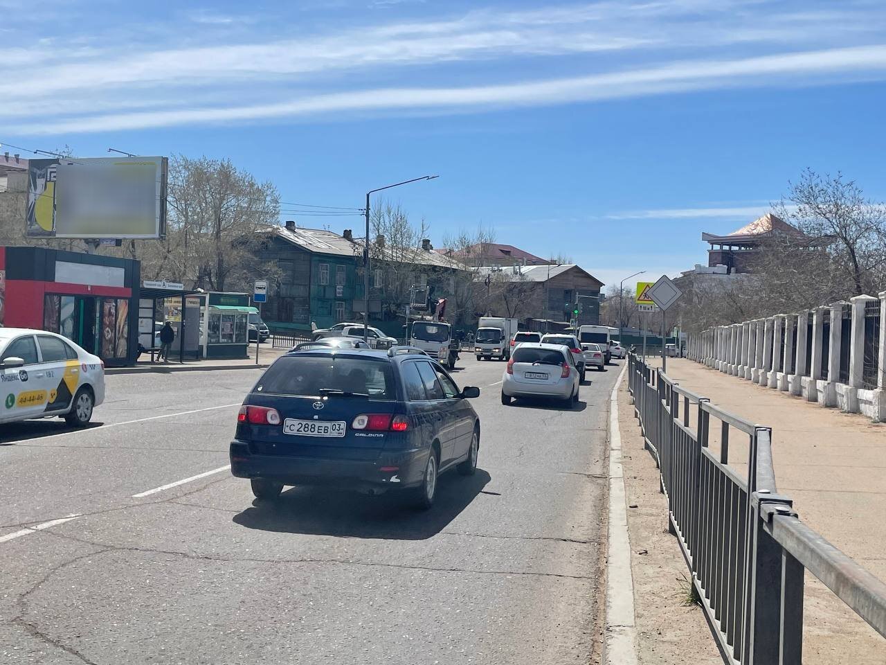 Фотография рекламного носителя, тип: Билборд 3x6, адрес: Куйбышева ул., ООТ "Центральный парк", Улан-Удэ, Республика Бурятия, Россия. Сторона B №1330439