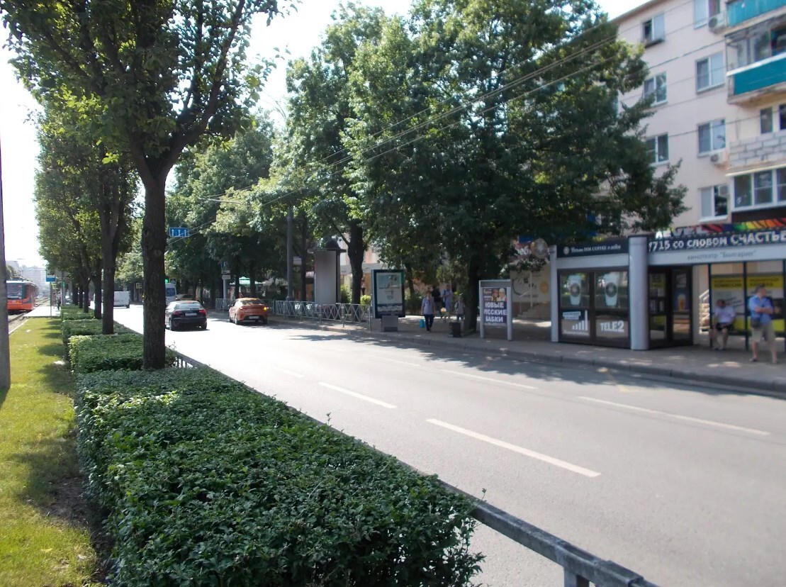 Фотография рекламного носителя, тип: Пиллар 3x1.4, адрес: Ставропольская ул., д.236, поз.2, Краснодар, Краснодарский край, Россия. Сторона А №1337592