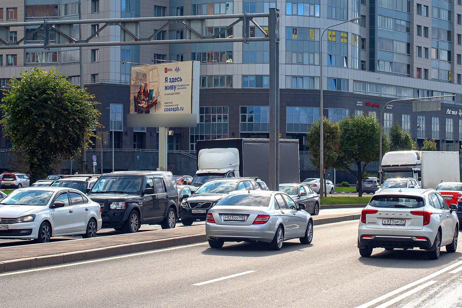 Фотография рекламного носителя, тип: Билборд 3x6, адрес: Свердловская наб. Х Пискарёвский пр-т., д.3, Санкт-Петербург, Россия. Сторона В №641947