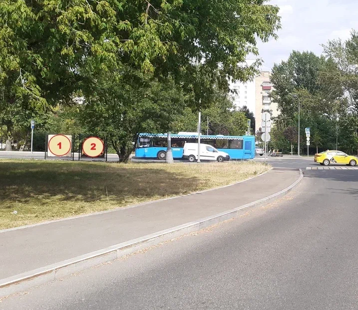 Фотография рекламного носителя, тип: Афиша 1.75x1.8, адрес: Новомосковская ул., ост. 2-я Новоостанкинская, стенд 1, Москва, Россия. Сторона B №865838