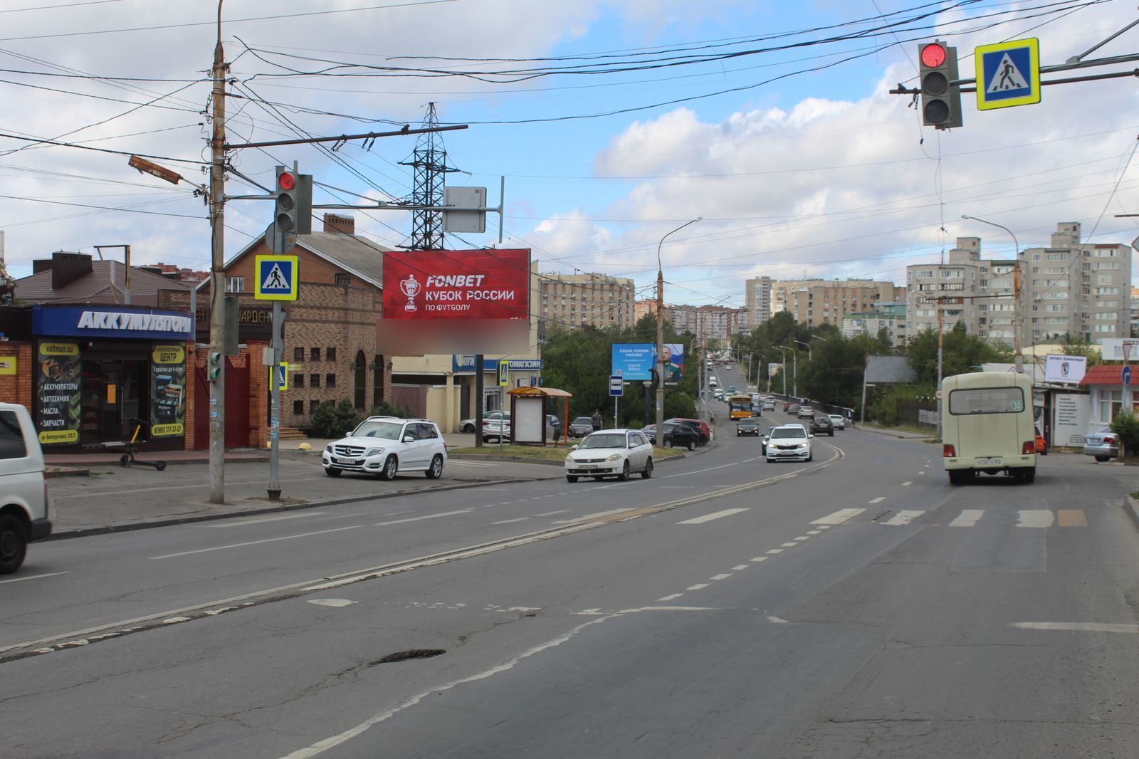 Фотография рекламного носителя, тип: Билборд 3x6, адрес: Белорусская ул., д.196а Х 4-й Сахалинский пер., Ростов-на-Дону, Ростовская область, Россия. Сторона Б №841545