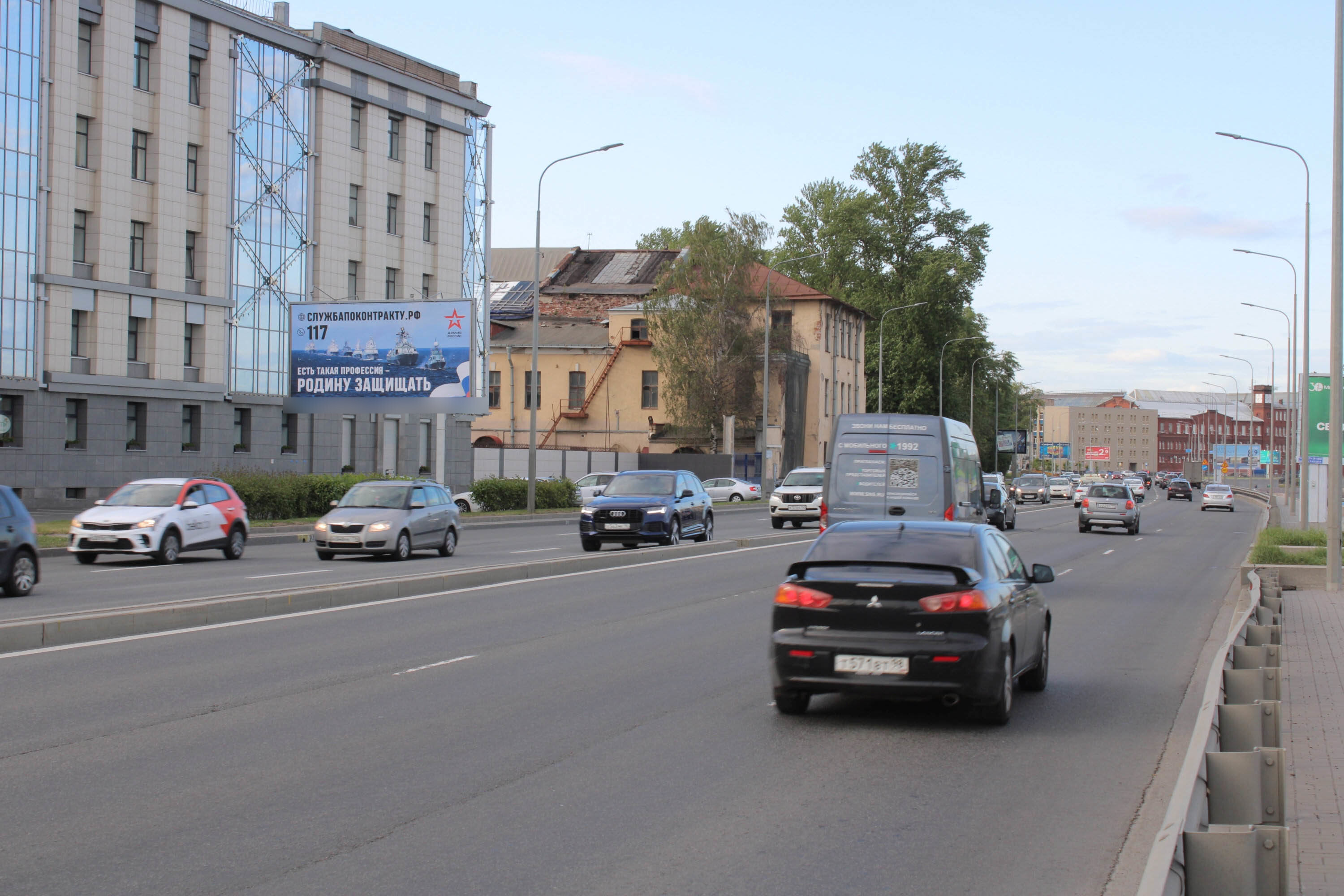 Фотография рекламного носителя, тип: Билборд 3x6, адрес: Свердловская наб., д.4Б, поз.1, Санкт-Петербург, Россия. Сторона Б №120877