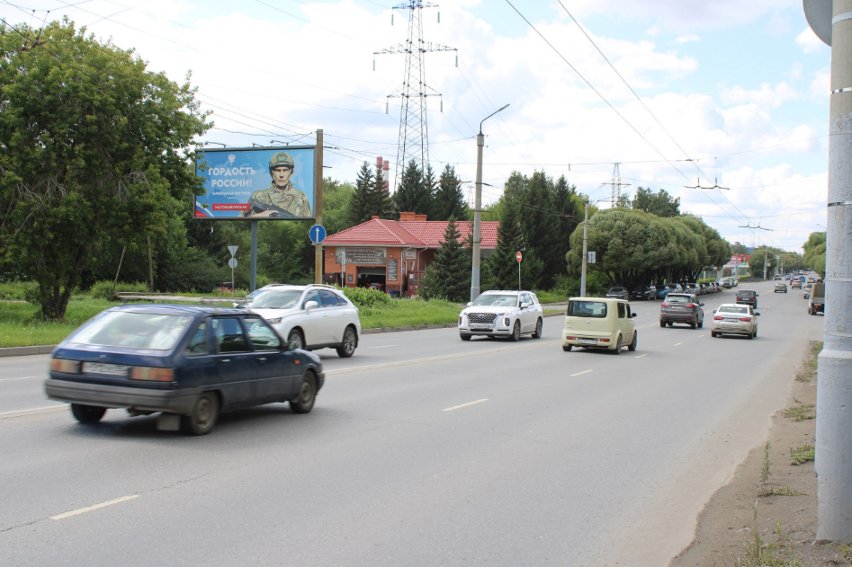 Фотография рекламного носителя, тип: Билборд 3x6, адрес: Л.Чайкиной ул., Путепровод, Омск, Омская область, Россия. Сторона Б №1397288