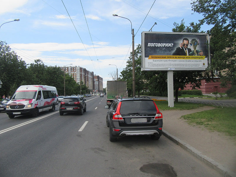 Фотография рекламного носителя, тип: Билборд 3x6, адрес: Металлистов пр-т., д.85, Санкт-Петербург, Россия. Сторона А №164999