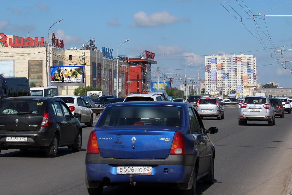 Фотография рекламного носителя, тип: Билборд 3x6, адрес: Московское ш., д.21, Рязань, Рязанская область, Россия. Сторона Б1 №327018