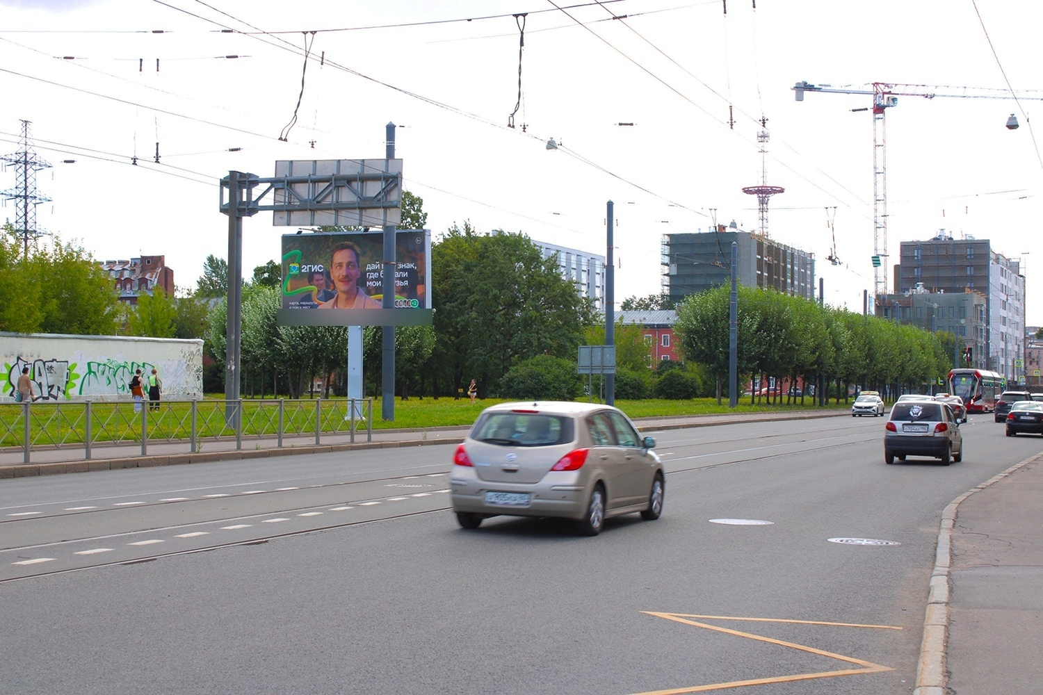 Фотография рекламного носителя, тип: Билборд 3x6, адрес: Лесной пр-т., д.28, Санкт-Петербург, Россия. Сторона Б №708171