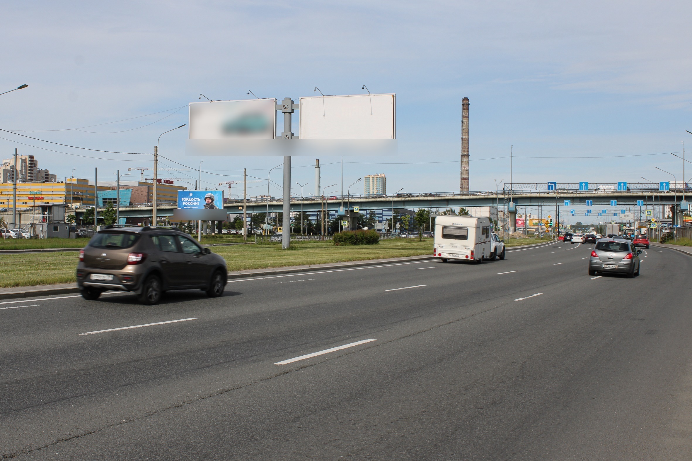 Фотография рекламного носителя, тип: Билборд 3x6, адрес: Суздальский пр-т. Х Придорожная аллея, д.2, поз.1, Санкт-Петербург, Россия. Сторона Б №775890
