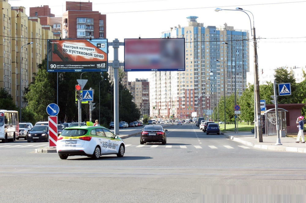 Фотография рекламного носителя, тип: Билборд 3x6, адрес: Товарищеский пр-т. Х Колонтай ул., д.24, Санкт-Петербург, Россия. Сторона А3 №121249