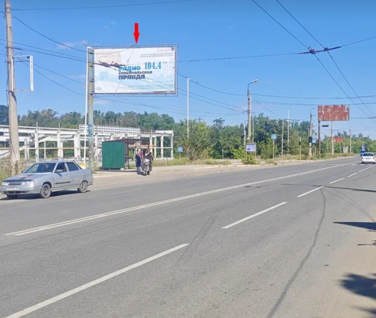 Фотография рекламного носителя, тип: Билборд 3x6, адрес: Маршала Пересыпкина ул., д.19, поз.1, Горловка, Донецкая область, Россия. Сторона Б №1326873