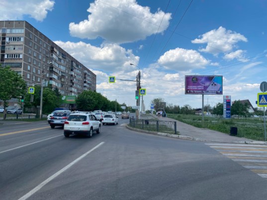 Фотография рекламного носителя, тип: Билборд 3x6, адрес: Ленина пр-т., д.105, Магнитогорск, Челябинская область, Россия. Сторона А1-А3 №485159