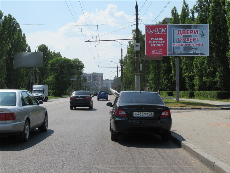 Фотография рекламного носителя, тип: Билборд 3x6, адрес: Южно-Моравская ул., д.22, Воронеж, Воронежская область, Россия. Сторона А №111901