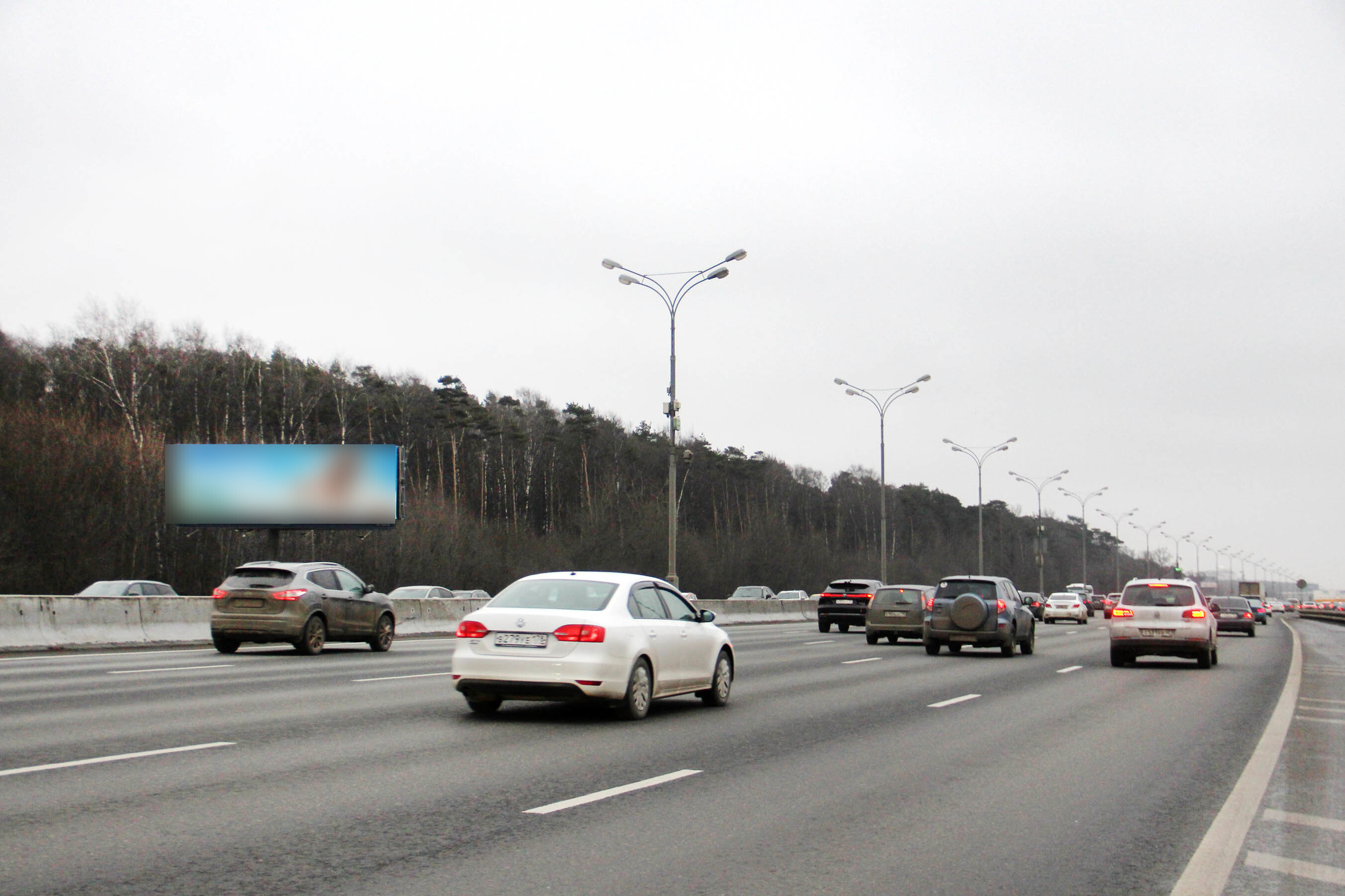 Фотография рекламного носителя, тип: Суперсайт 4x12, адрес: МКАД, 46 370м, Москва, Россия. Сторона Б №492243