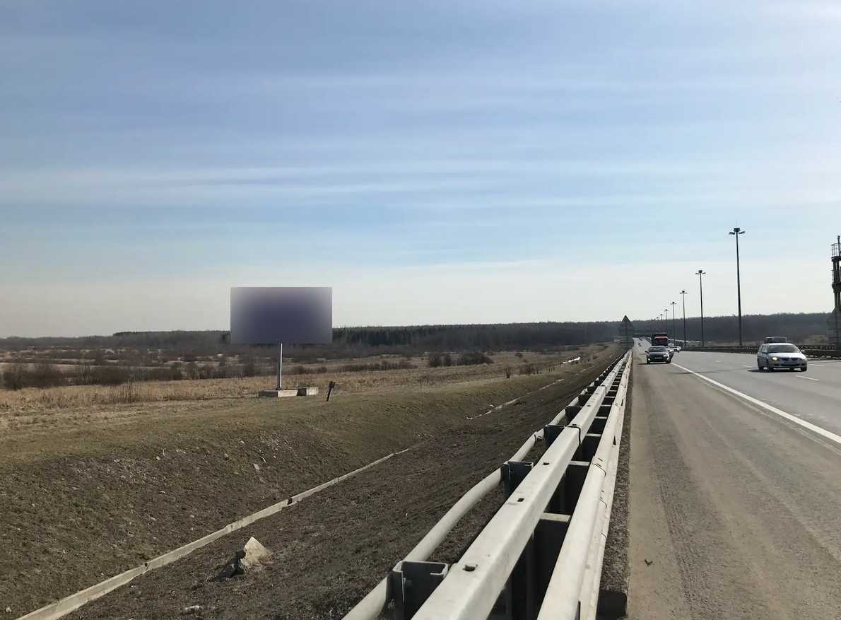 Фотография рекламного носителя, тип: Билборд 3x6, адрес: КАД а/д, 1000м, внутреннее кольцо, Ленинградская область, Россия. Сторона B №1325354