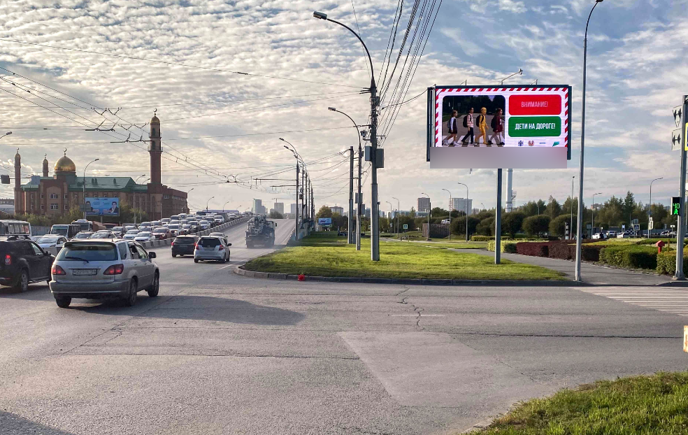 Фотография рекламного носителя, тип: Билборд 3x6, адрес: Ватутина ул., Мира ул., подъезд к ТЦ "IKEA", Новосибирск, Новосибирская область, Россия. Сторона А1-А10 №194592