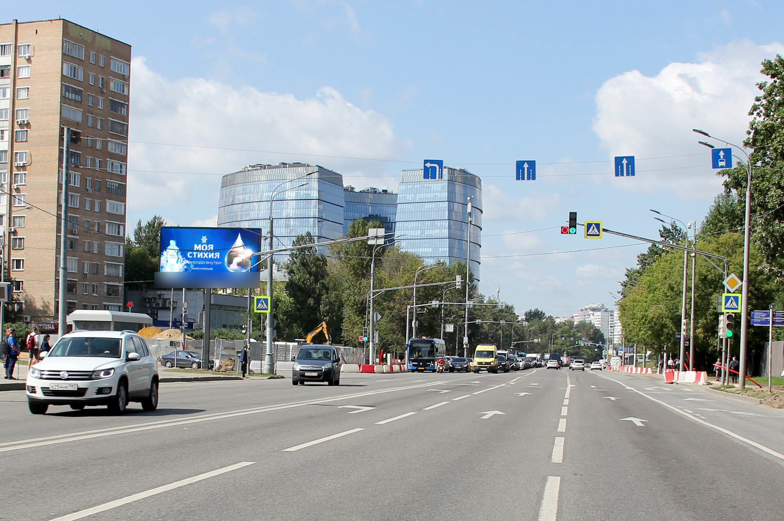Фотография рекламного носителя, тип: Билборд 3x6, адрес: Нахимовский пр-т., д.9, корп.1, Москва, Россия. Сторона Б1 №499362