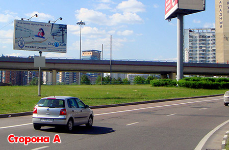 Фотография рекламного носителя, тип: Билборд 3x6, адрес: Островитянова ул., д.1/121, Москва, Россия. Сторона А №53422