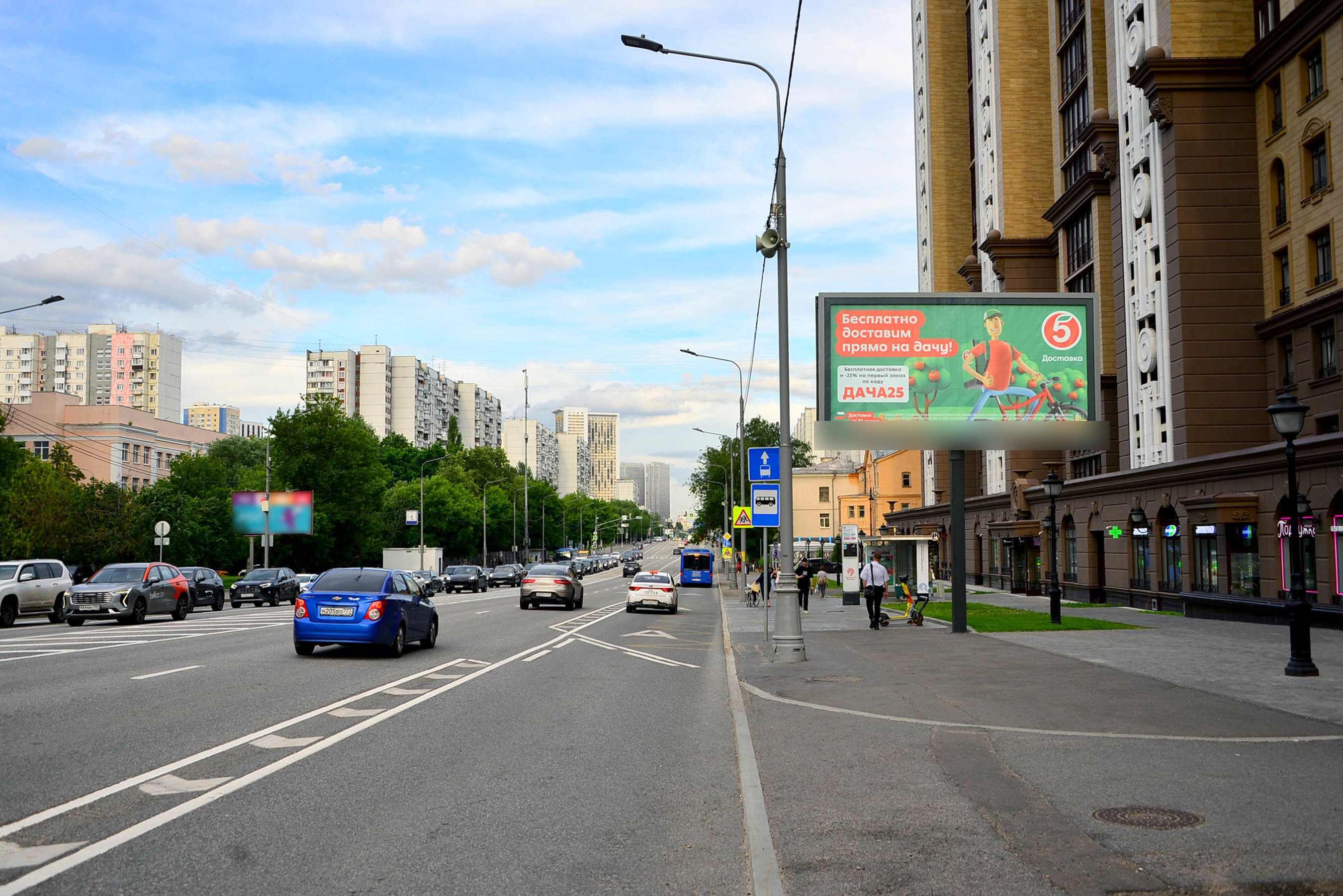 Фотография рекламного носителя, тип: Билборд 3x6, адрес: Хорошевское ш., д.25, Москва, Россия. Сторона А1 №525974