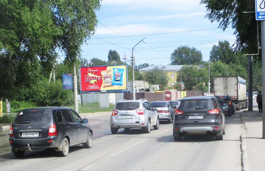Фотография рекламного носителя, тип: Билборд 3x6, адрес: Московское ш., д.34, Саратов, Саратовская область, Россия. Сторона Б №156925