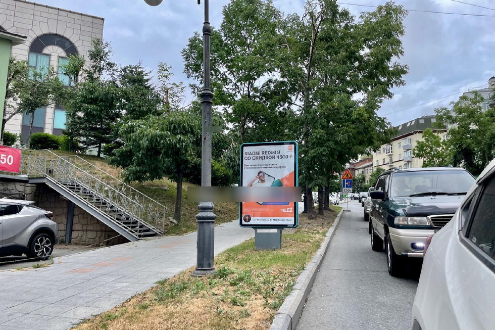 Фотография рекламного носителя, тип: Ситиформат 1.8x1.2, адрес: Семеновская ул., д.25а, Владивосток, Приморский край, Россия. Сторона Б №195685