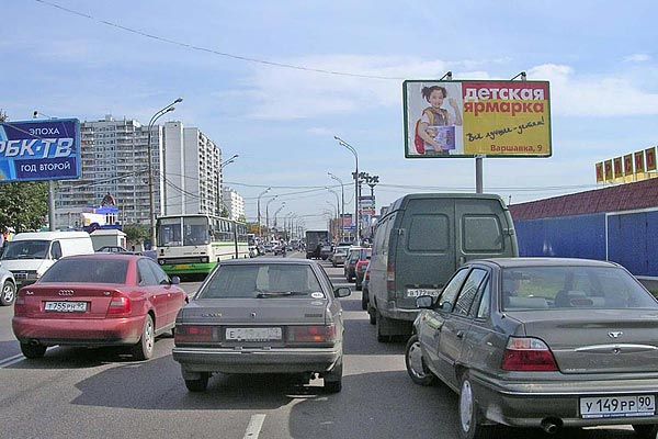 Фотография рекламного носителя, тип: Билборд 3x6, адрес: Ореховый б-р., д.24, Москва, Россия. Сторона A №65289