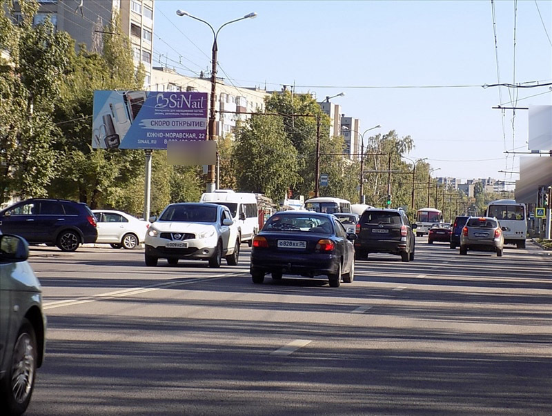 Фотография рекламного носителя, тип: Билборд 3x6, адрес: Южно-Моравская ул., д.22, Воронеж, Воронежская область, Россия. Сторона Б №111902