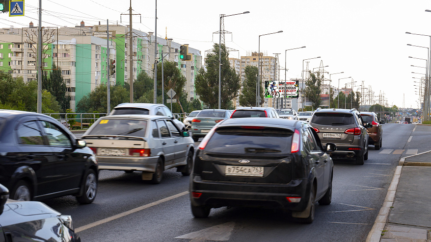 Фотография рекламного носителя, тип: Билборд 3x6, адрес: Ново-Садовая ул., д.246 Х Кирова пр-т., торговый центр "ПОЛЯНА", Самара, Самарская область, Россия. Сторона Б №790858