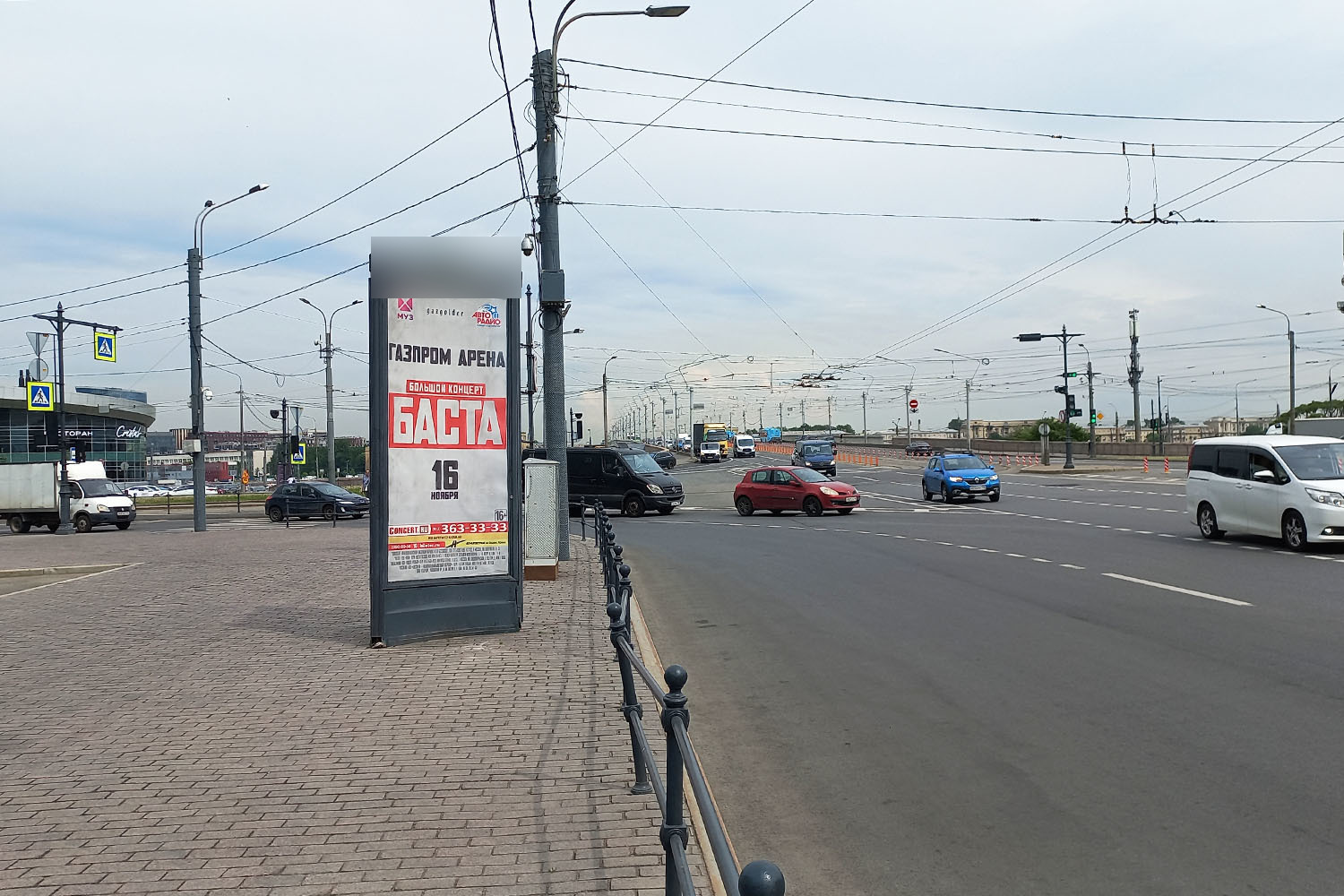 Фотография рекламного носителя, тип: Пиллар 3x1.4, адрес: Александра Невского пл., д.2 Х Невский пр-т., Санкт-Петербург, Россия. Сторона Б №687571