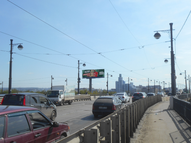 Фотография рекламного носителя, тип: Суперсайт 4x12, адрес: Глазковский мост, поз.1, Иркутск, Иркутская область, Россия. Сторона Б №328545