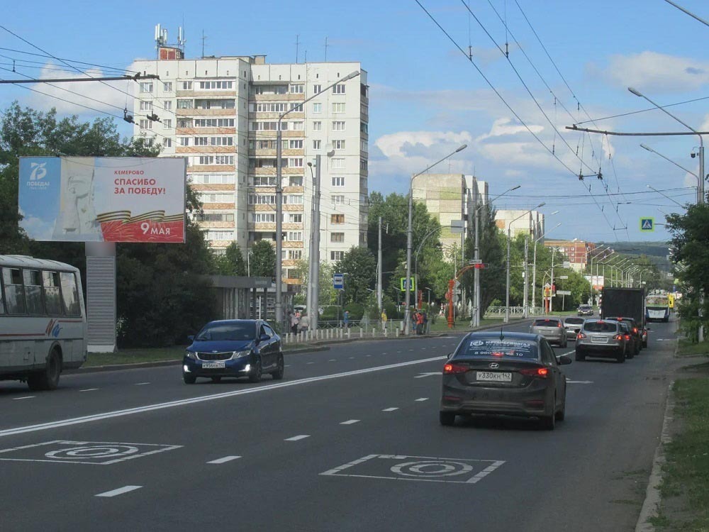 Фотография рекламного носителя, тип: Билборд 3x6, адрес: Октябрьский пр-т., д.60, Кемерово, Кемеровская область, Россия. Сторона Б №846935