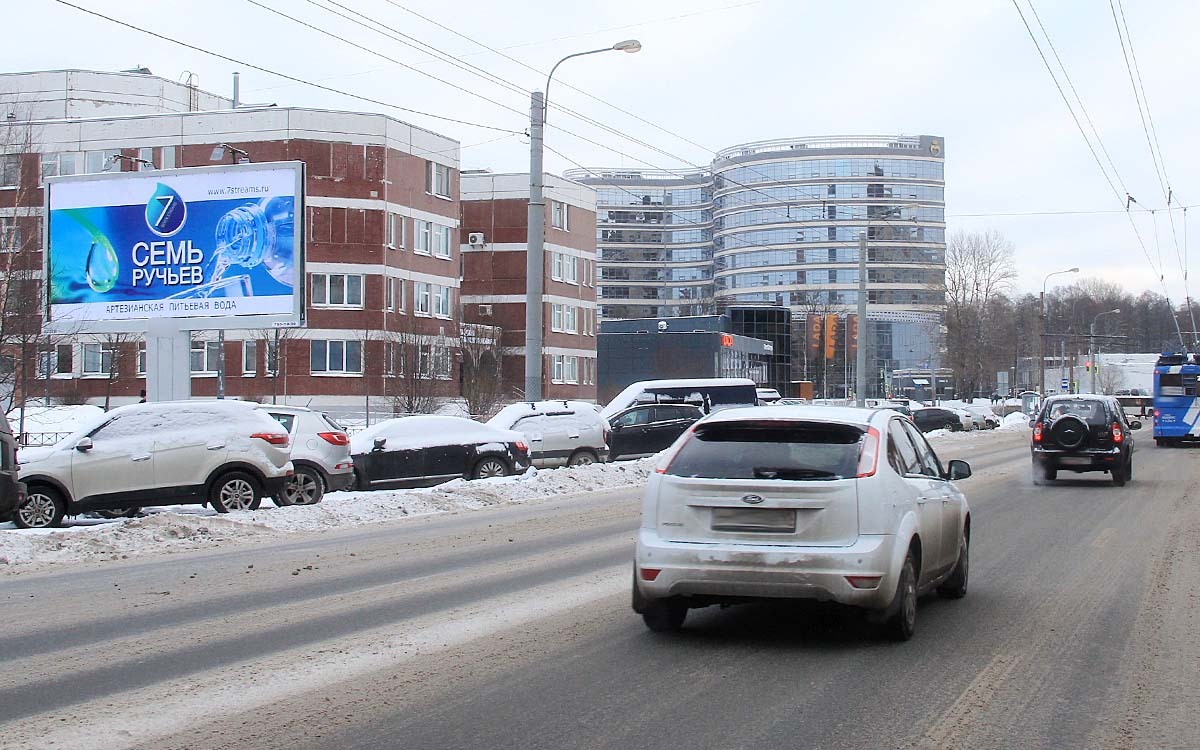 Фотография рекламного носителя, тип: Билборд 3x6, адрес: Королева пр-т., д.3., корп.2, Санкт-Петербург, Россия. Сторона B №171173