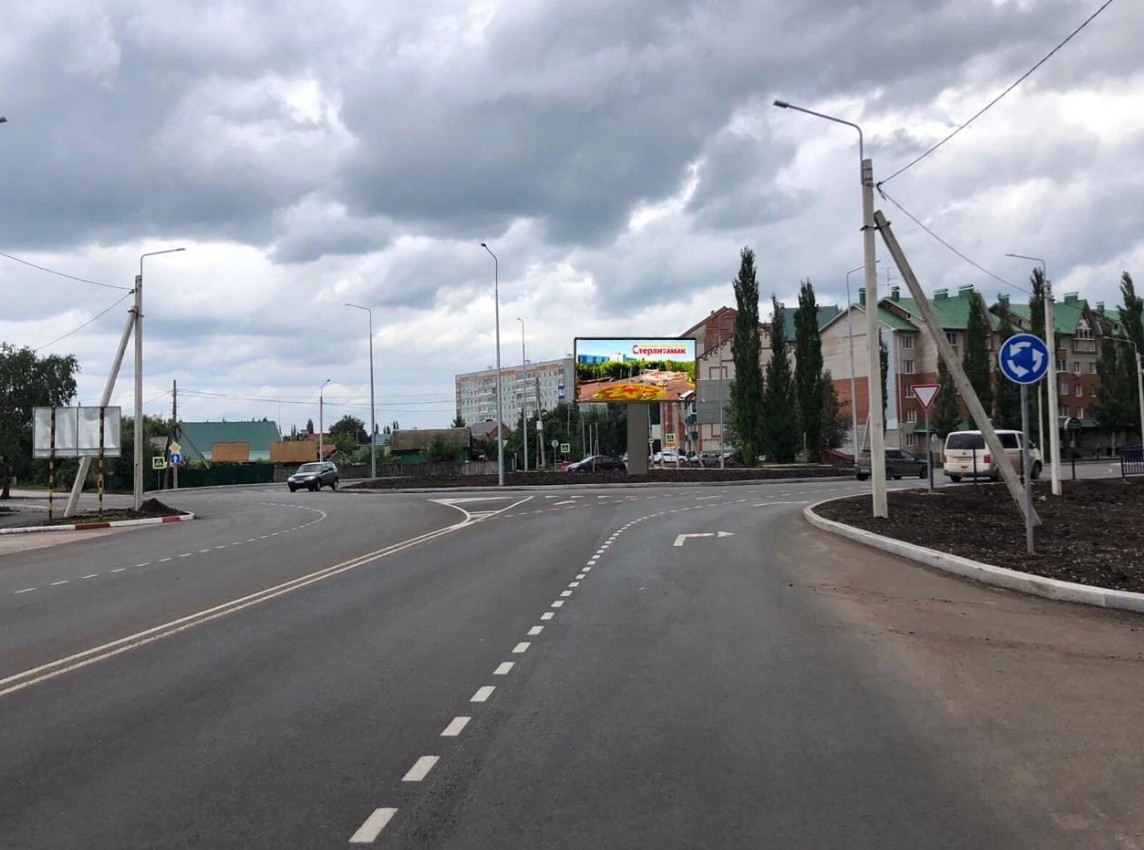 Фотография рекламного носителя, тип: Билборд 3x6, адрес: Стерлибашевский тракт, кольцо, Стерлитамак, Республика Башкортостан, Россия. Сторона A1-A10 №1338216