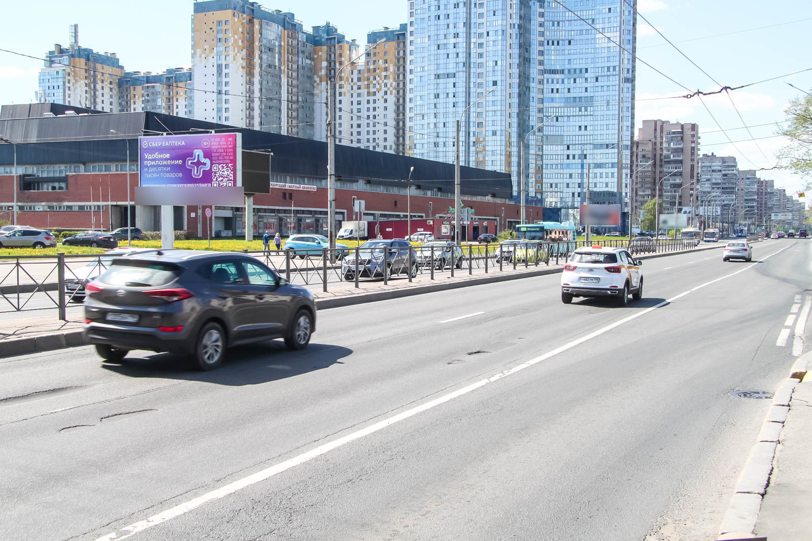 Фотография рекламного носителя, тип: Билборд 3x6, адрес: Ленинский пр-т., д.139А, Санкт-Петербург, Россия. Сторона Б №119469