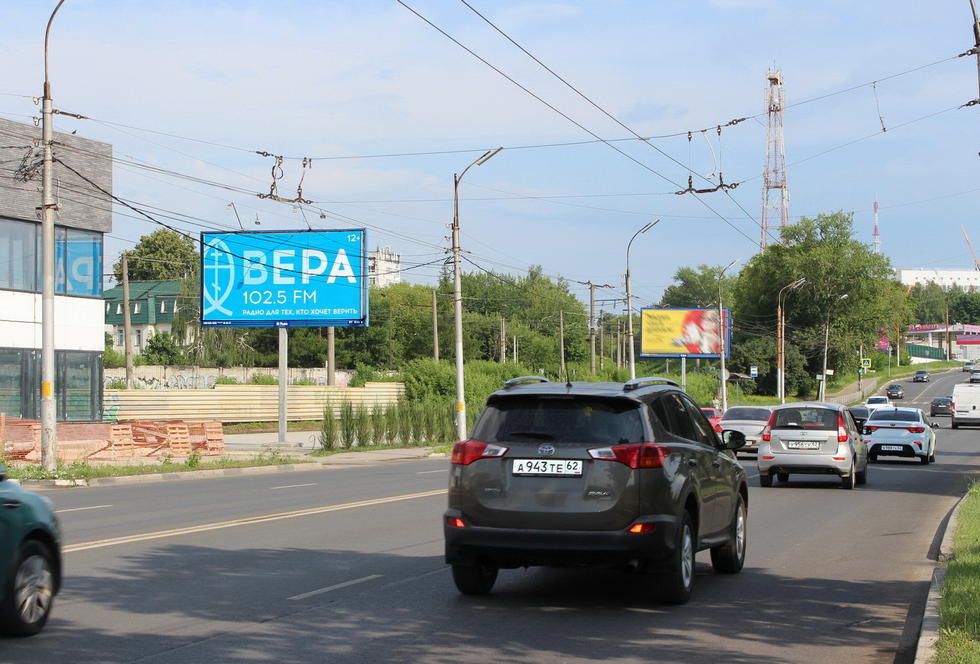 Фотография рекламного носителя, тип: Билборд 3x6, адрес: Спортивная ул., д.12, Рязань, Рязанская область, Россия. Сторона Б №156443