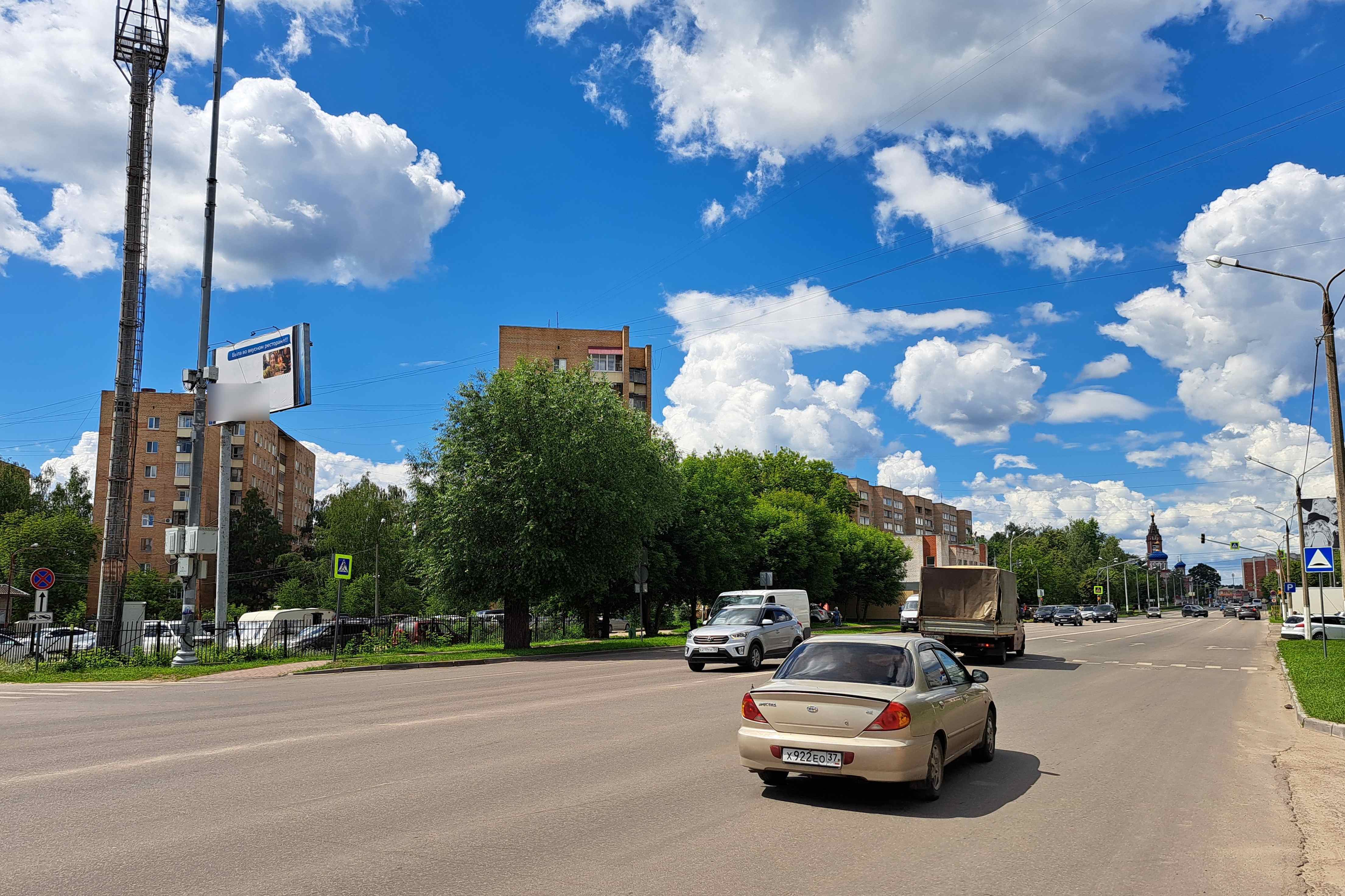 Фотография рекламного носителя, тип: Билборд 3x6, адрес: Володарского ул., поз.1, Орехово-Зуево, Московская область, Россия. Сторона Б №518503
