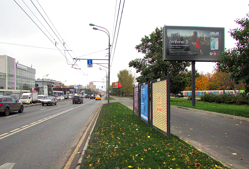 Фотография рекламного носителя, тип: Билборд 3x6, адрес: Андропова пр-т., Метромост, поз.1, Москва, Россия. Сторона A1-A5 №15537
