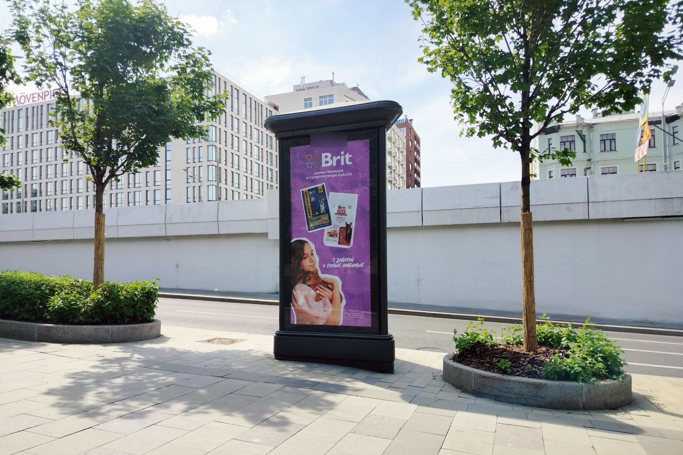 Фотография рекламного носителя, тип: Пиллар 3x1.4, адрес: Земляной Вал ул., д.68, стр.1, Москва, Россия. Сторона С №329687