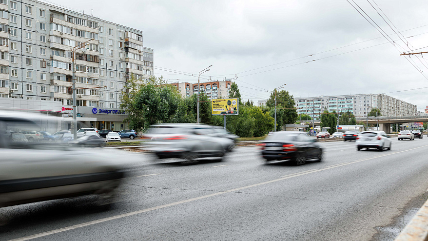 Фотография рекламного носителя, тип: Билборд 3x6, адрес: Ямашева пр-т., д.54 Х Амирхана ул., Казань, Республика Татарстан, Россия. Сторона B №761170
