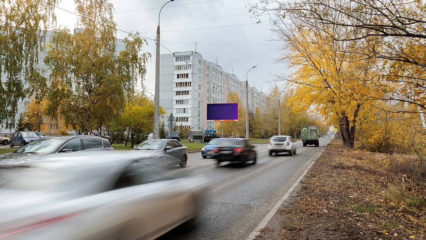Фотография рекламного носителя, тип: Билборд 3x6, адрес: Серова ул., напротив д.35, через дорогу, Казань, Республика Татарстан, Россия. Сторона B №678990