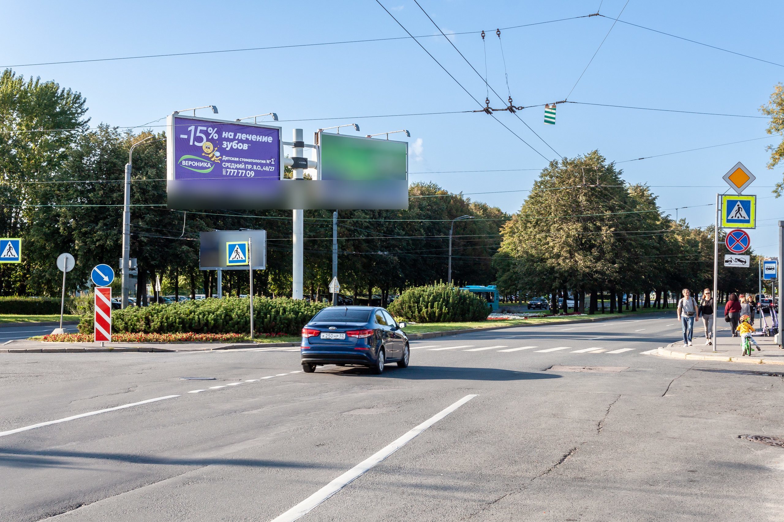 Фотография рекламного носителя, тип: Билборд 3x6, адрес: Наличная ул. X Большой В.О. пр-т., Санкт-Петербург, Россия. Сторона А3 №106036