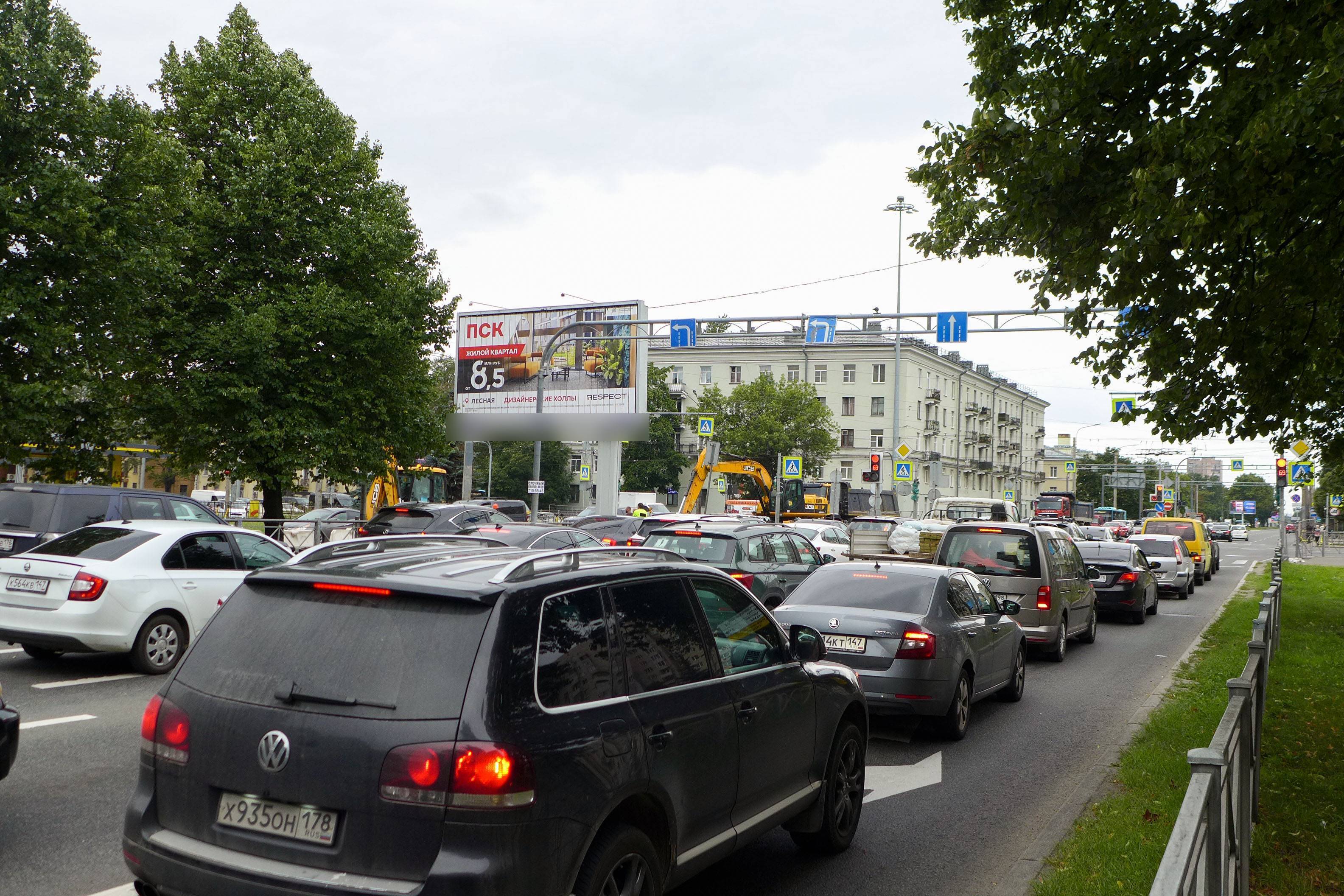 Фотография рекламного носителя, тип: Билборд 3x6, адрес: Непокоренных пр-т., д.47 Х Гражданский пр-т., Санкт-Петербург, Россия. Сторона А №118822