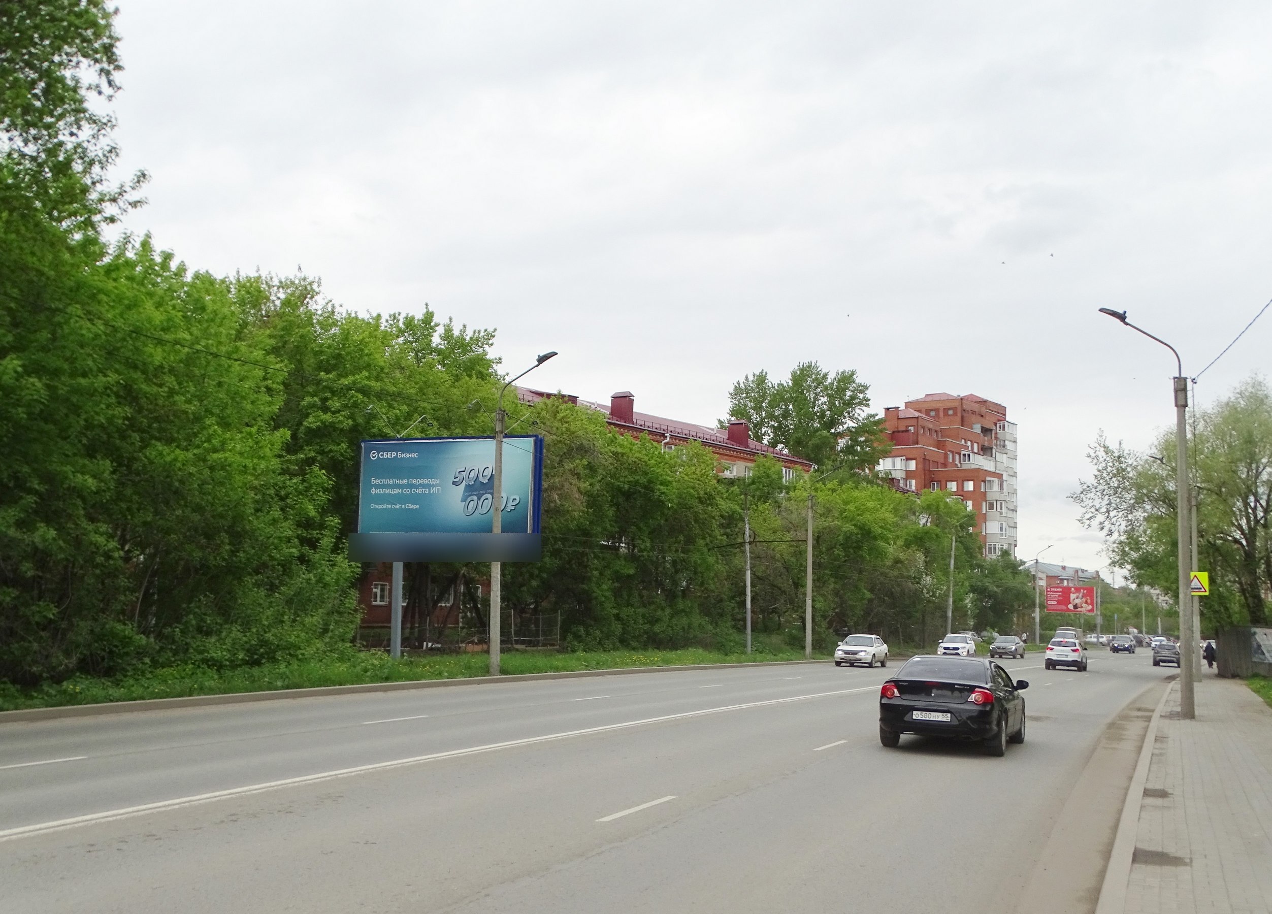 Фотография рекламного носителя, тип: Билборд 3x6, адрес: Маршала Жукова ул., д.148, Омск, Омская область, Россия. Сторона Б №125093