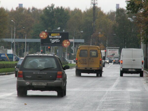 Фотография рекламного носителя, тип: Билборд 3x6, адрес: Бутлерова ул. Х Непокоренных пр-т., Санкт-Петербург, Россия. Сторона Б №129071