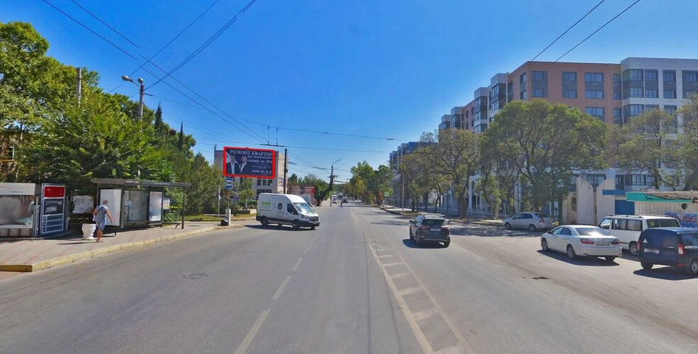 Фотография рекламного носителя, тип: Билборд 3x6, адрес: Токарева ул., ТЦ Аванград, Севастополь, Россия. Сторона Б №364823