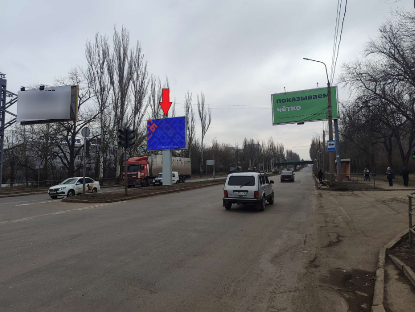 Фотография рекламного носителя, тип: Ситиборд 2.7x3.7, адрес: Ленинский пр-т. X Днепродзержинская ул., поз.1, Донецк, Донецкая область, Россия. Сторона А2 №1361239