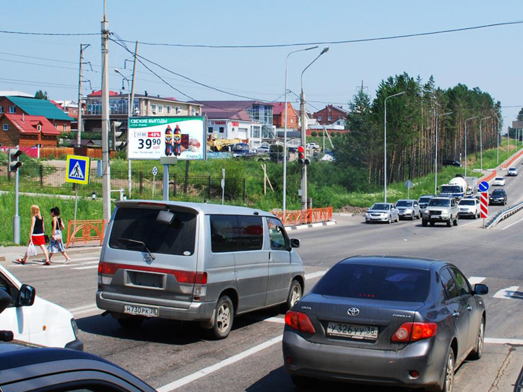 Фотография рекламного носителя, тип: Билборд 3x6, адрес: Байкальский тракт, кафе Маяк, Иркутск, Иркутская область, Россия. Сторона B №85459