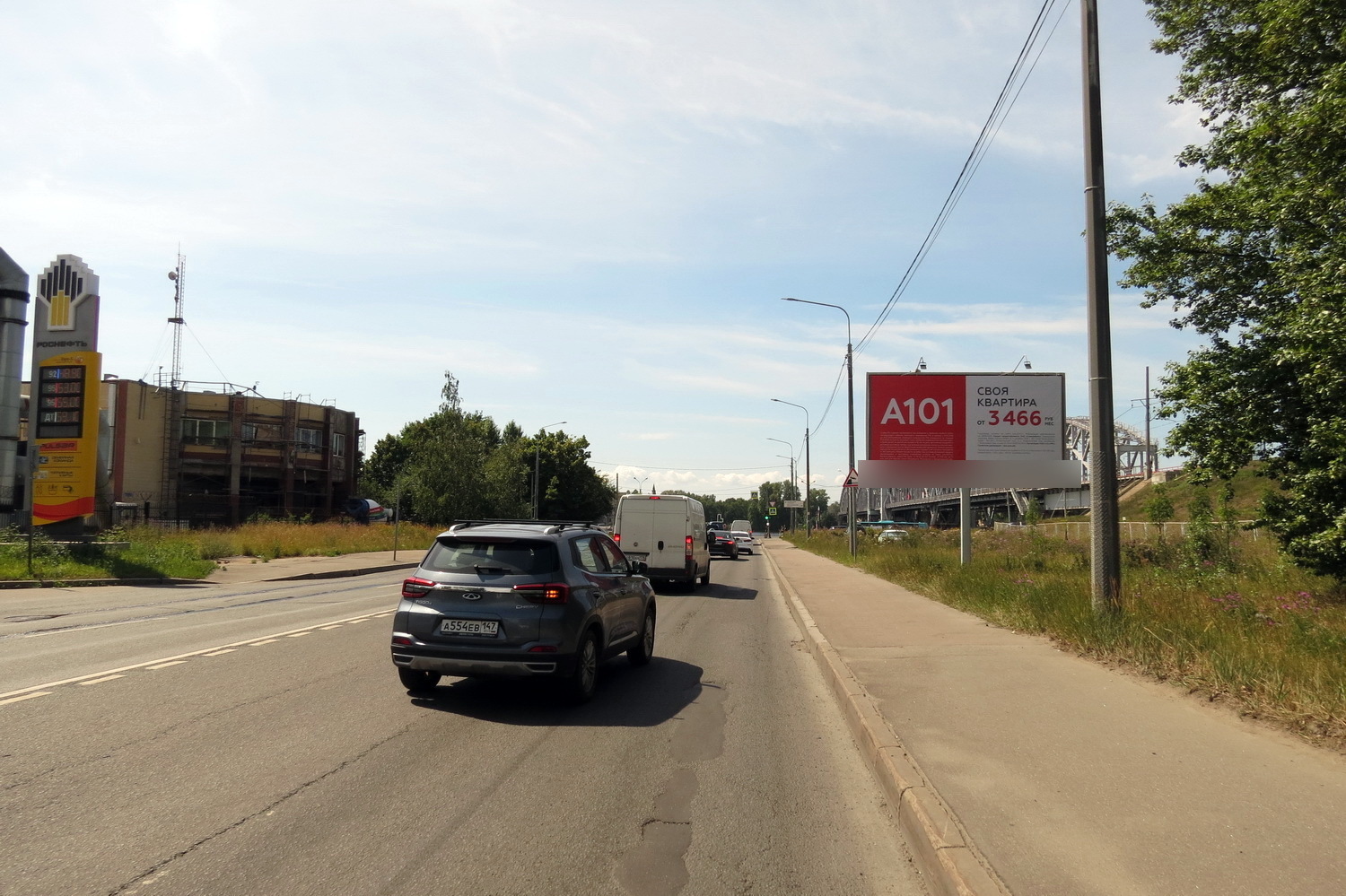 Фотография рекламного носителя, тип: Билборд 3x6, адрес: Зольная ул., д.1 X Октябрьская наб., Санкт-Петербург, Россия. Сторона А №638120