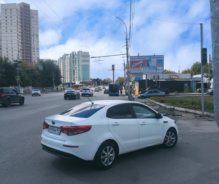 Фотография рекламного носителя, тип: Билборд 3x6, адрес: Чернышевского ул. Х Орджоникидзе ул., поз.1, Саратов, Саратовская область, Россия. Сторона A1-A3 №90885