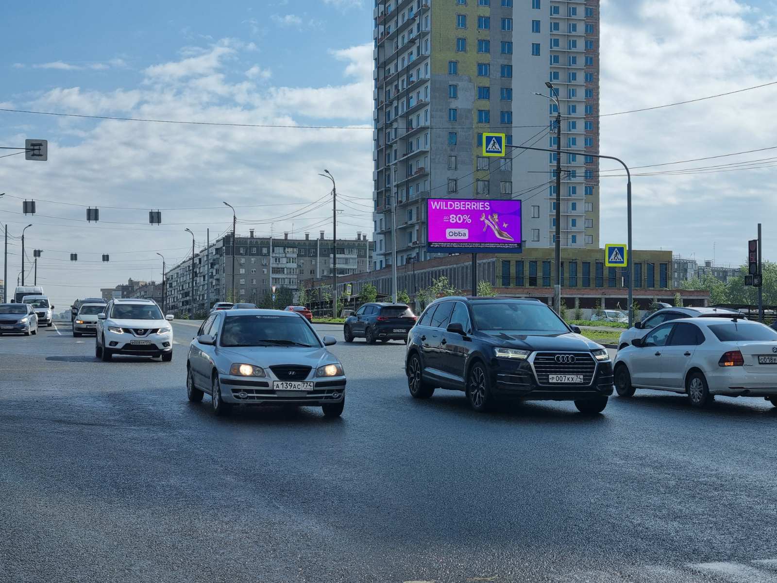 Фотография рекламного носителя, тип: Билборд 3x6, адрес: 250-летия Челябинска ул., д.27, Челябинск, Челябинская область, Россия. Сторона А1 №1328902